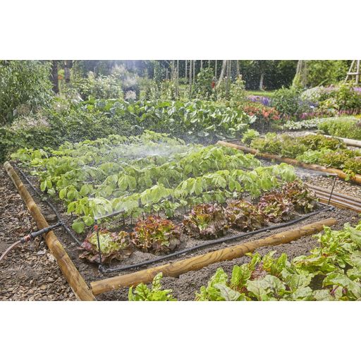 Kit d'Irrigation Goutte-à-Goutte Micro-Drip pour Parterre de Légumes/Fleurs (60 m²)