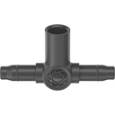 Micro-Drip Systeem T-stuk voor Sproeikoppen/Einddruppelaars 4,6 mm (3/16