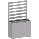 Rankgitter Hochbeet für 1 m Seite, silber-metallic