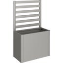 Rankgitter Hochbeet für 1 m Seite, quarzgrau-metallic