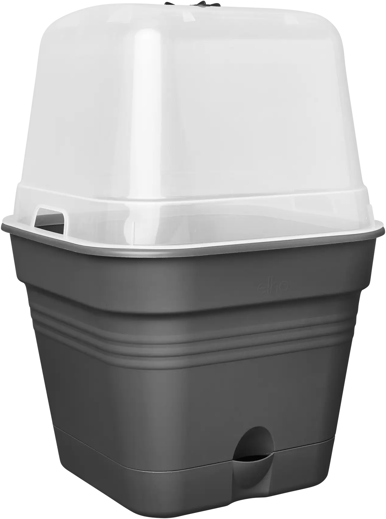 elho Green Basics Growing Pots 15cm - Square - Living Black