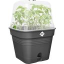 elho green basics growpot square - 35 cm - nero