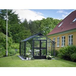 Gewächshaus Premium - Anthrazit mit 3 mm ESG - 13 m²
