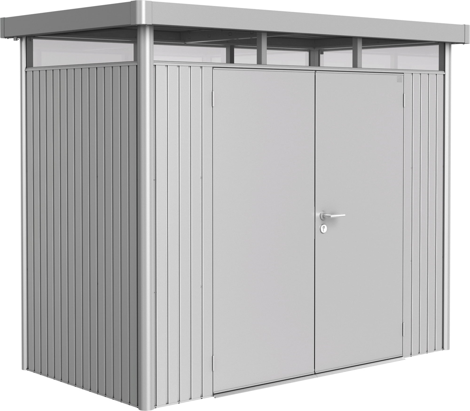 Garden Shed - HighLine | Double Door, Metallic Silver