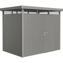 Casetta per Attrezzi con Porta Standard HighLine - Grigio Quarzo Metallizzato - H2