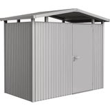 Garden Shed - Panorama | Standard Door, Metallic Silver