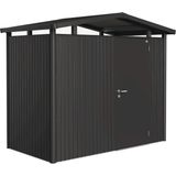 Garden Shed - Panorama | Standard Door, Metallic Dark Grey