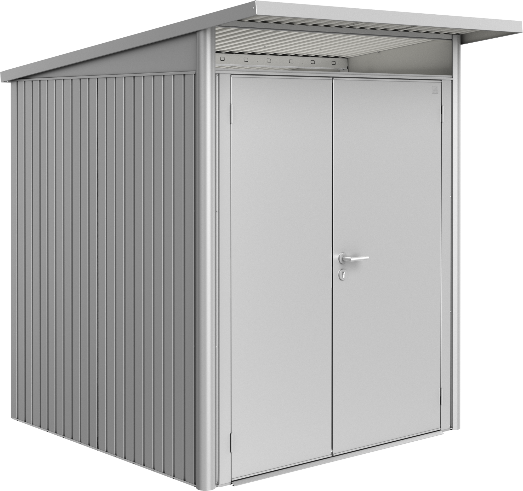  Garden Shed - AvantGarde | Double Door, Metallic Silver