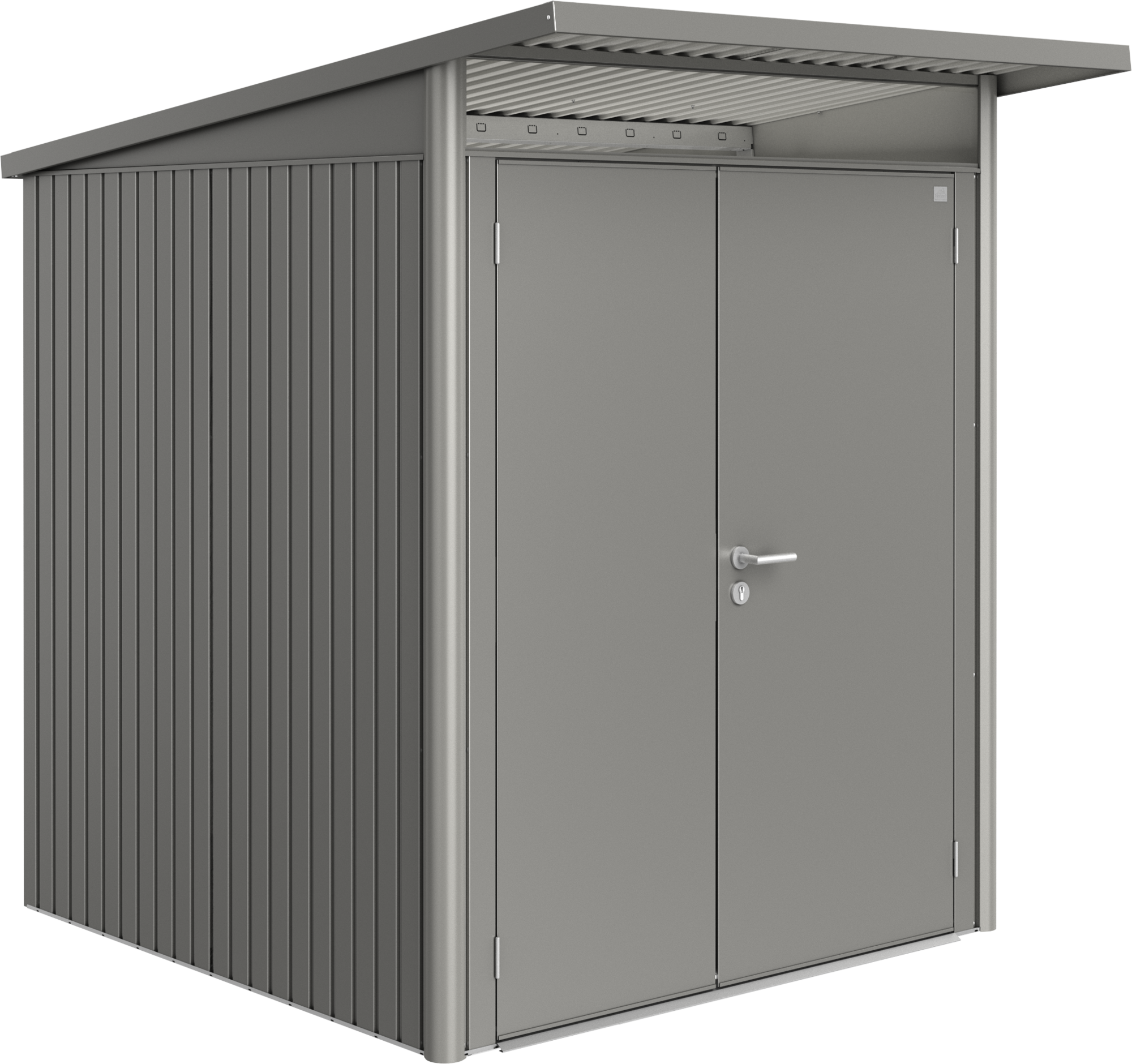 Garden Shed - AvantGarde | Double Door, Metallic Quartz Grey