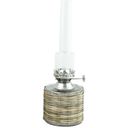 Strömshaga Wood Nickel Kerosene Lamp - Small