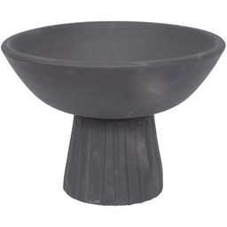 Strömshaga Earthenware Bowl on a Pedestal - Black