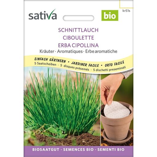 Sativa Bio Schnittlauch Saatscheibe