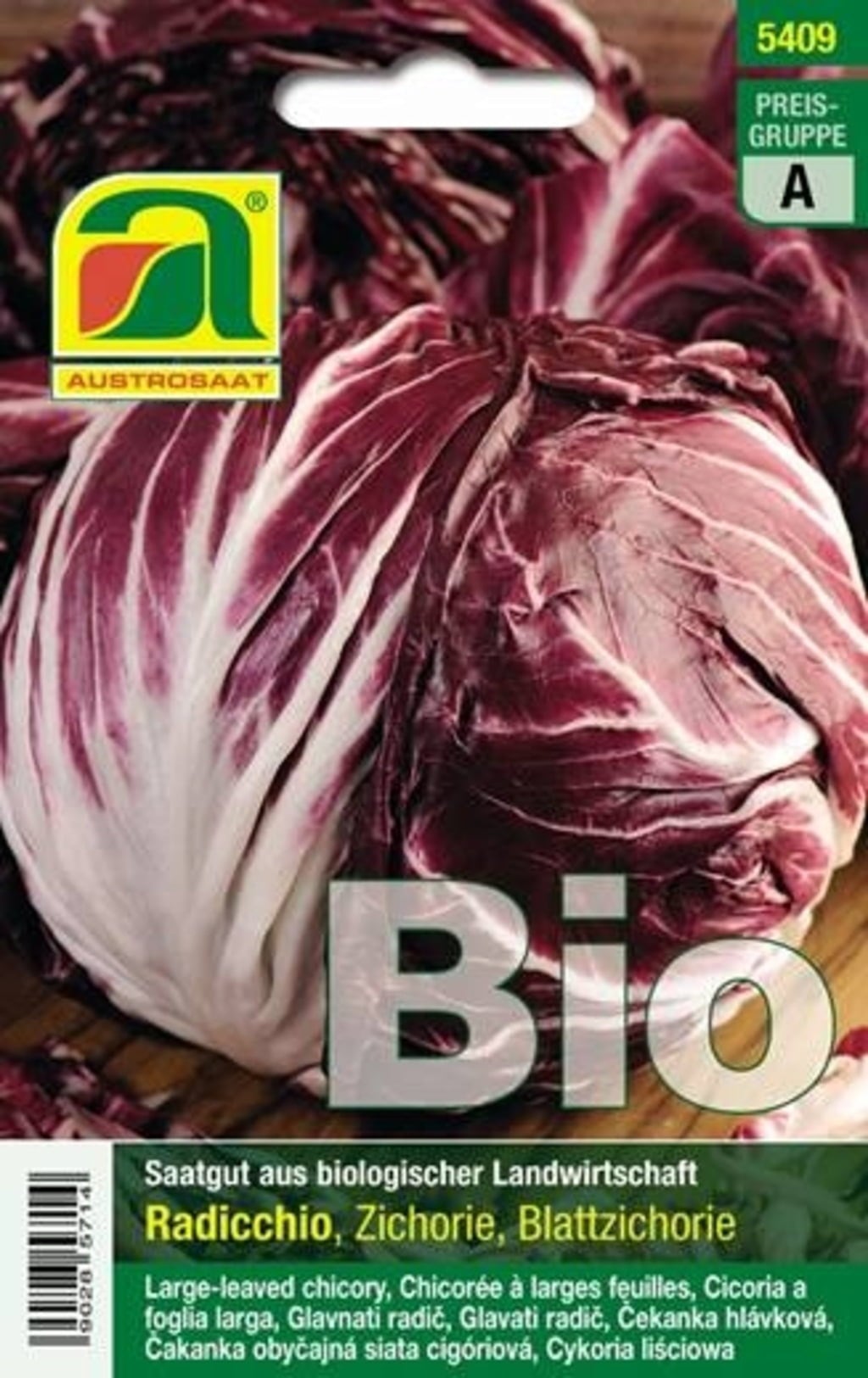 AUSTROSAAT Chicorée Radicchio Bio "Palla rossa 3"