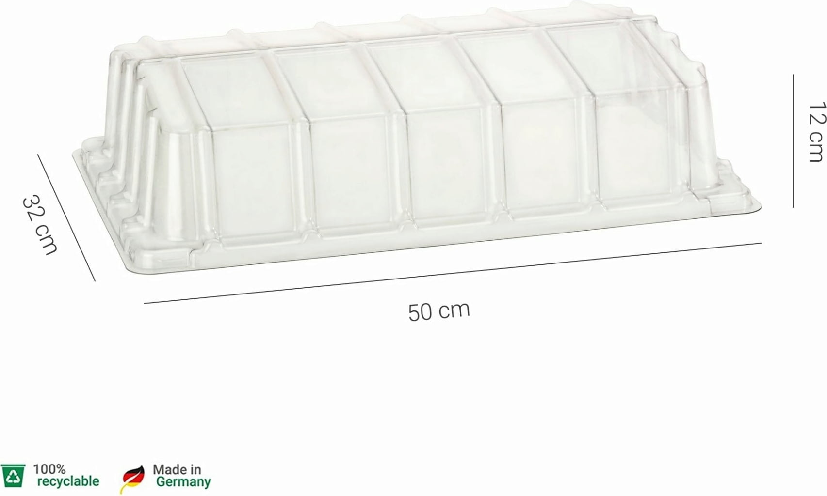 Romberg Greenhouse Cover - 50x32cm - 1 item