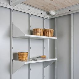 Garden Shed Shelves (Deep) - Neo, Grey White
