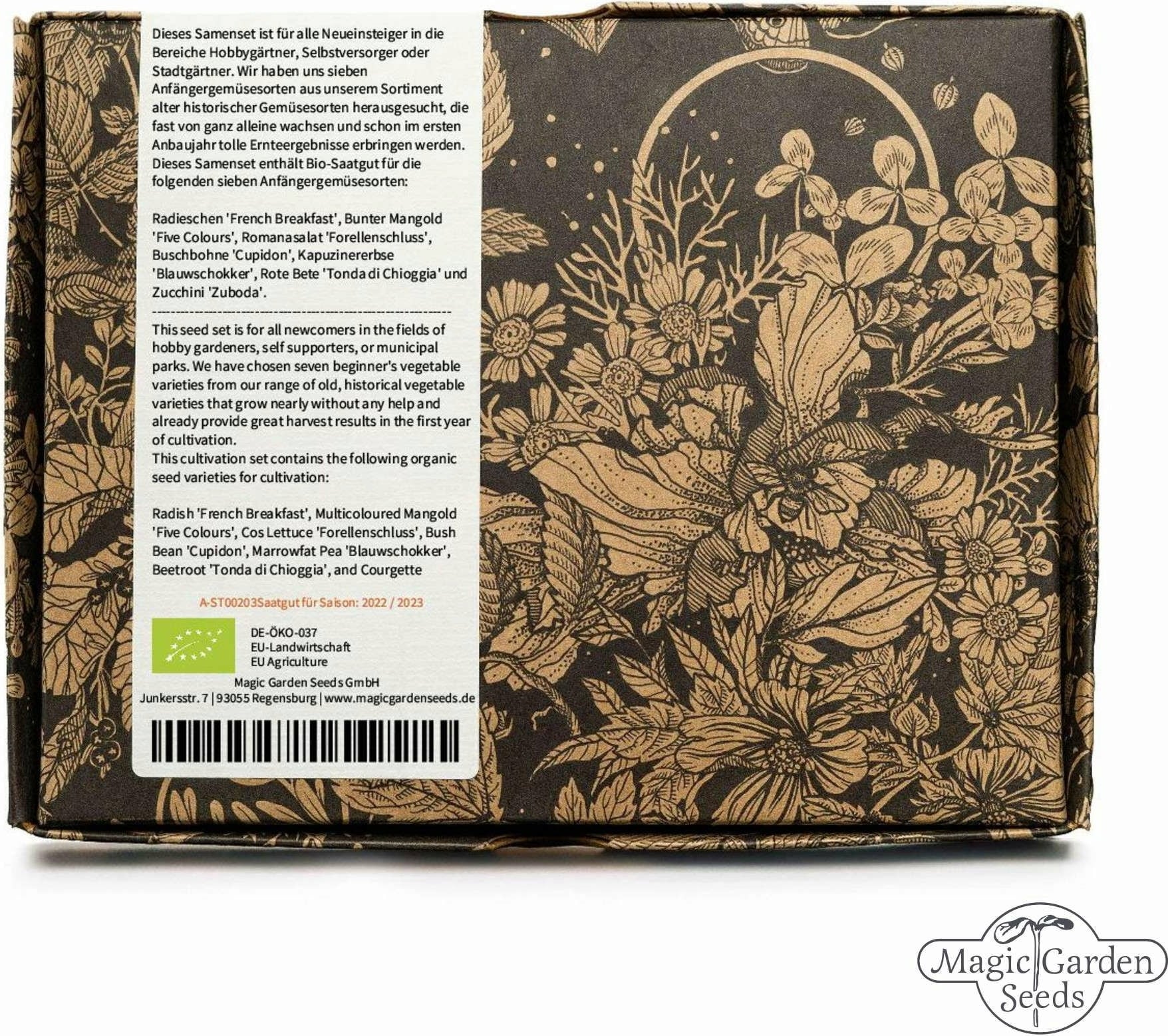 Bio začetna zelenjava za balkon in vrt - set semen - 1 set.