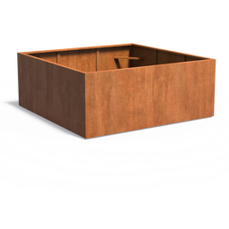 Jardinière Carrez en Acier Corten - Carrée - 200 x 200 x 80 cm