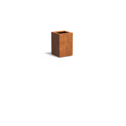 Korito za rastline Carrez iz jekla Corten - kvadraten - 40 x 40 x 60 cm