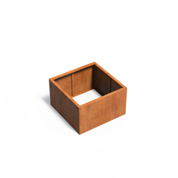 Jardinière Carrez en Acier Corten - Carrée / Sans Fond - 100 x 100 x 60 cm