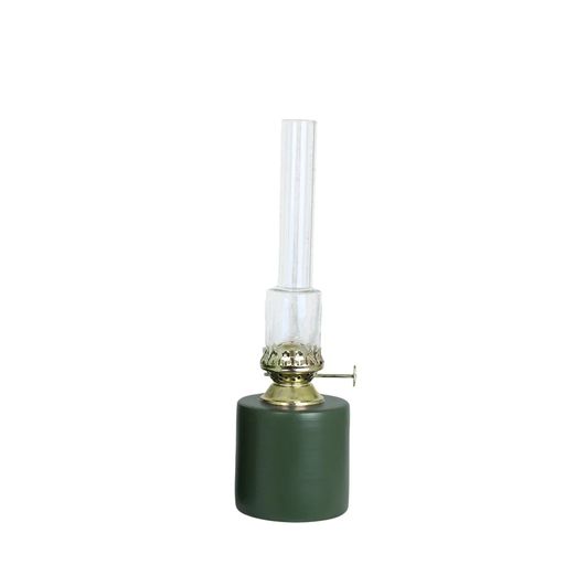 Strömshaga Straight Kerosene Lamp, Green - Small