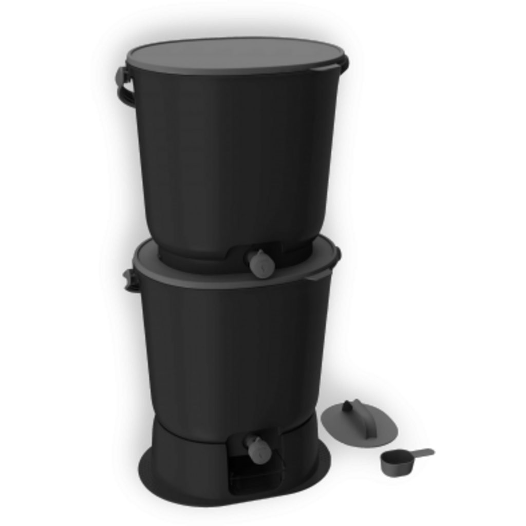 Multikraft Bokashi Haushaltseimer Essential black" 15,3 L