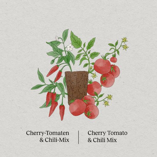 PlantPlugs | Cherry-Tomaten- & Chili-Mix 8er-Pack