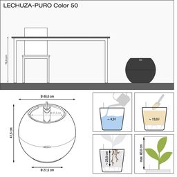 Lechuza Plantenbak PURO Colour 50, Wit
