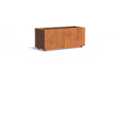 Pflanzgefäß Carrez aus Cortenstahl mit Rollen, 120 x 50 x 50 cm