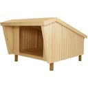 Shelter - unbehandeltes Holz | inkl. Dachpappe & Aluleisten