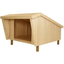 Shelter - unbehandeltes Holz | inkl. Dachpappe & Aluleisten