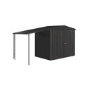 Side Roof for Europa Garden Shed - Dark Grey-Metallic - Size 2/3/4A