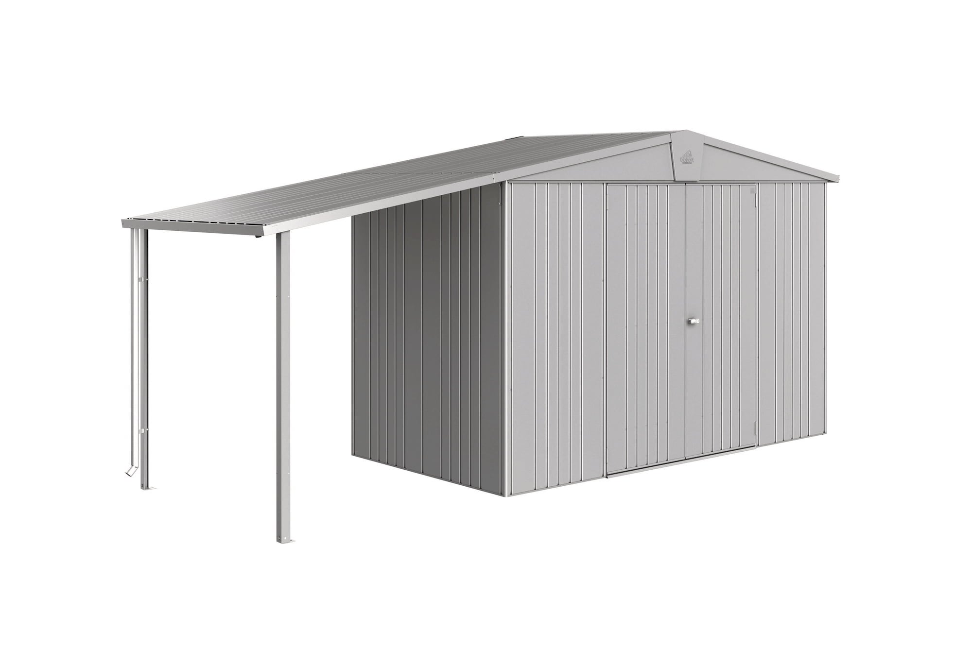 Side Roof for Europa Garden shed - Silver-Metallic - Size 2/3/4A