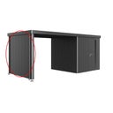 Side Wall for the Side Roof for Garden Shed Neo - Dark Grey-Metallic - 2A/2B/2C/2D