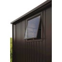 Window for Europa Garden Shed, Dark Grey-Metallic