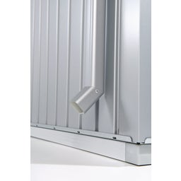 Biohort Regenfallrohr-Set zu Gerätehaus Europa - silber-metallic