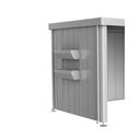 FloraBoard for Neo Shed Side Roof, Silver-Metallic