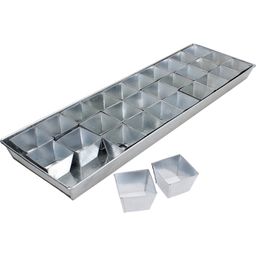 Cultivation Tray with 30 Individual Pots – Galvanized Steel