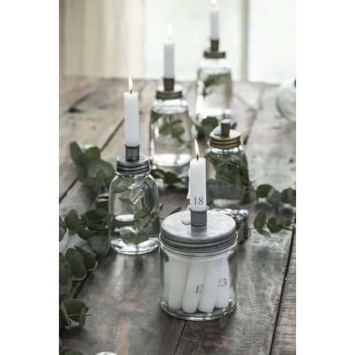 IB Laursen Silver Candleholder for Stick Candles