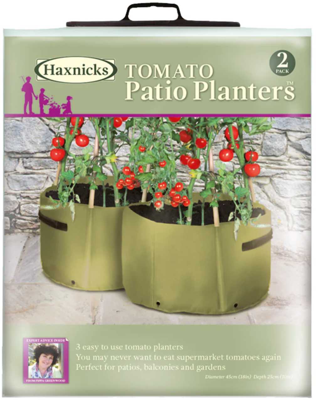 Haxnicks Tomato Patio Planters- Set of 2