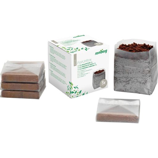 Romberg POP UP BOX Potting Soil - 5 x 1 Litre - 1 Set