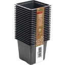 Pots Carrés en Plastique Ø 7 cm - Noir | Lot de 20 - 1 pcs