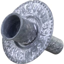 Portacandele per Bottiglie - A 8 cm / Ø 8 cm - zinco anticato