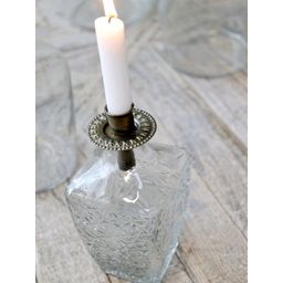 Chic Antique Candleholder for Bottles H8/Ø8 cm - Antique Brass