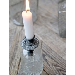 Chic Antique Świecznik na butelki wys. 8 / Ø 5 cm - Cynk antyczny