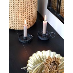 Antique Candleholder for Mini Stick Candles - Antique Black