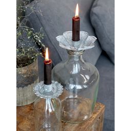 Chic Antique Decorative Candleholder for Bottles - Zinc Antique