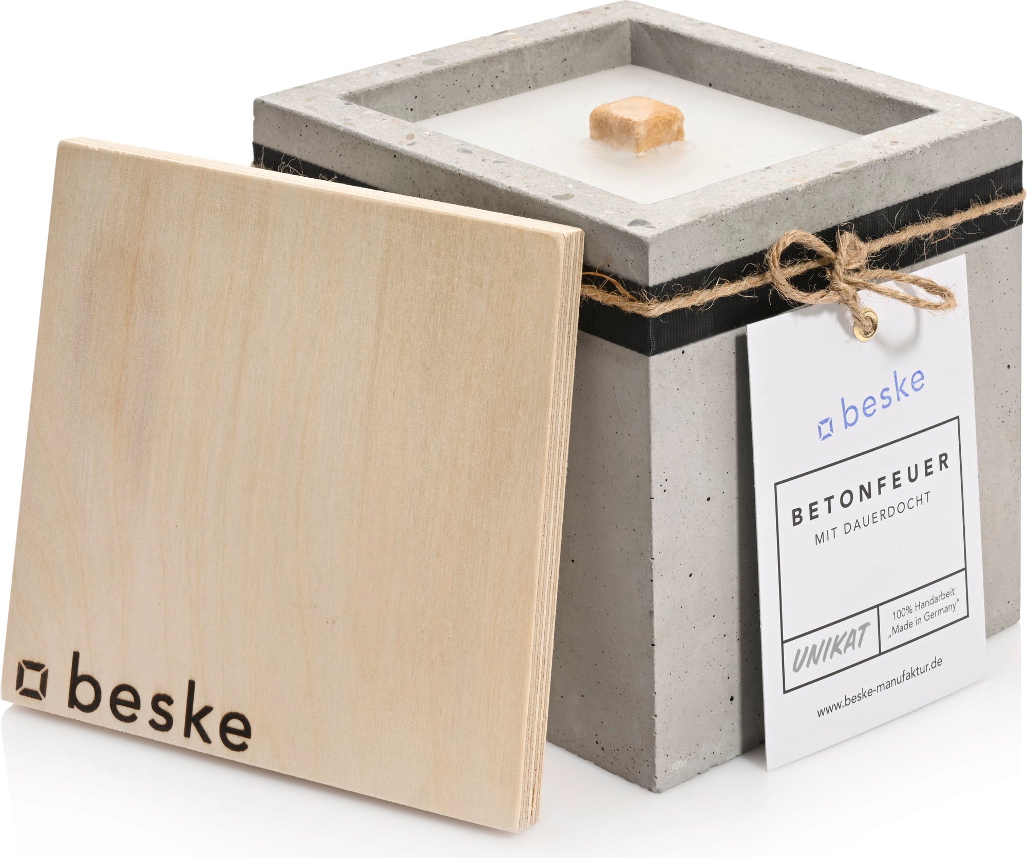 Beske Kea Concrete Candle