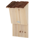 Esschert Design Škatla za netopirje s streho iz lubja