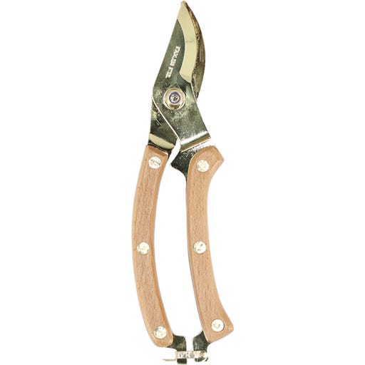 Sécateur Esschert Design GT13 - 5,5 X 2 X 20,3 Cm - Acier Inoxydable Et Bois De Frêne