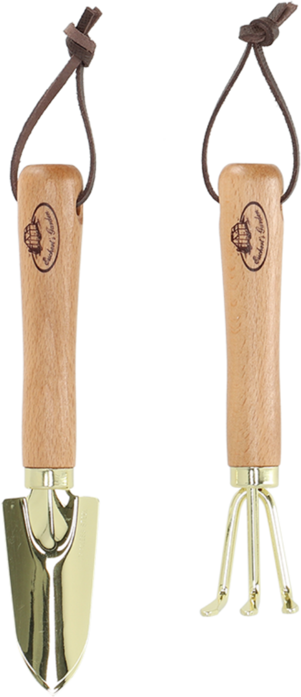 Mini-Outils en Métal Doré - Pelle & Râteau